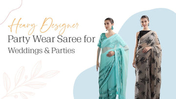 heavy designer party wear saree