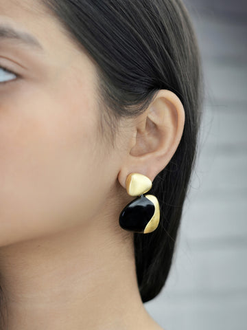 Obsidian Duo Earrings