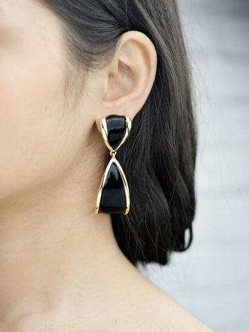 Noir Muse Drop Earrings
