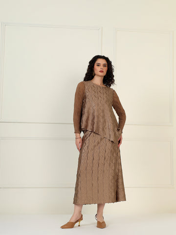 Elysia skirt set in Mocha