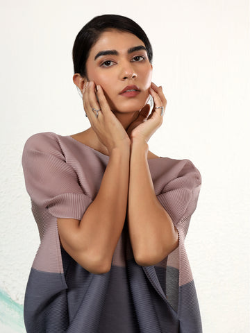 Eterna Colorblock Kaftan Dress