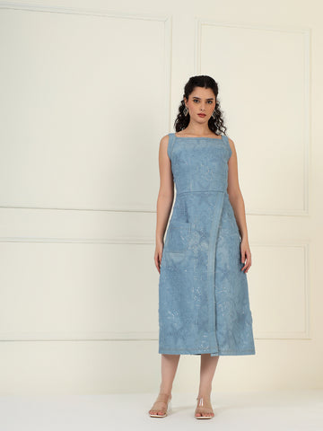 Eden Denim Wrap Dress
