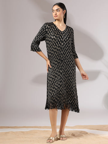 Eclipsa Metallic Dress