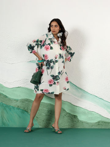The Rose Shirt Dress