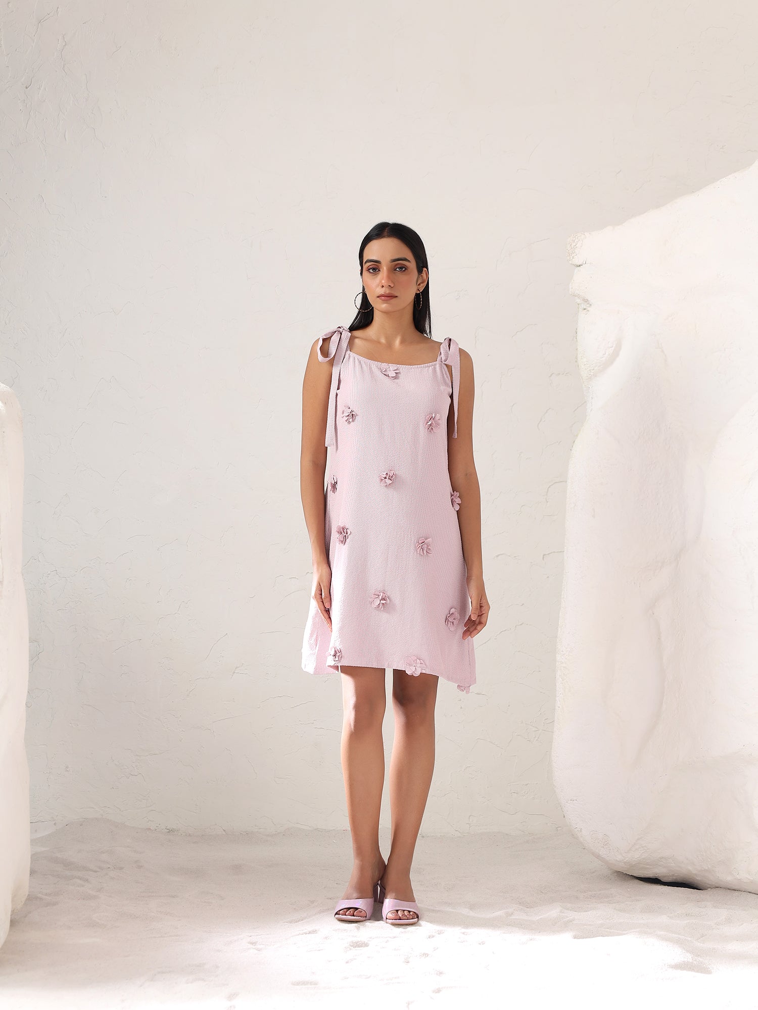 Ivella Flower Tie Dress