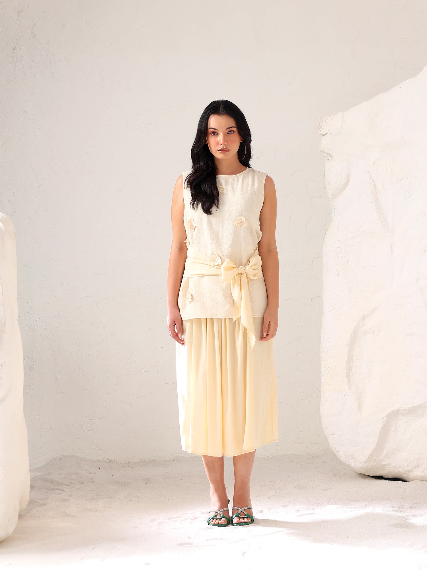 Ivella flower Skirt Set