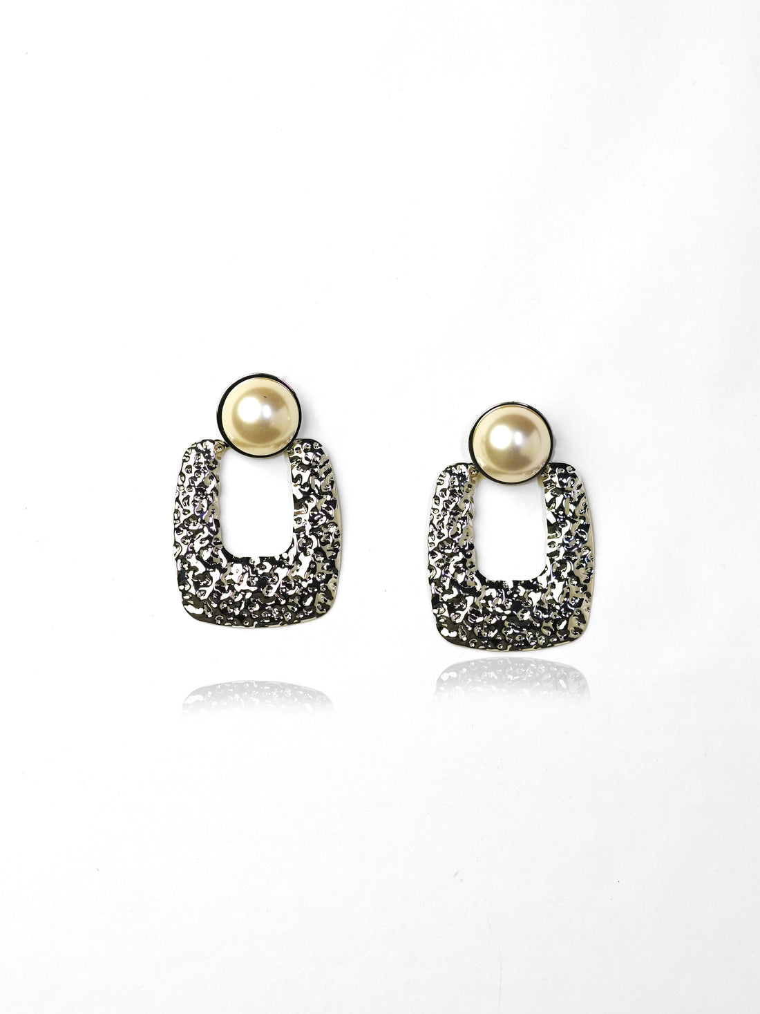 Luna Texture Drop Earrings