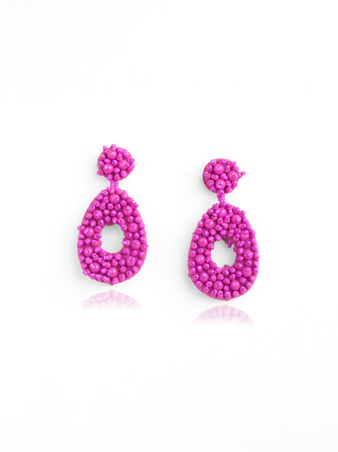 Rosé Pebble Dangle Earrings