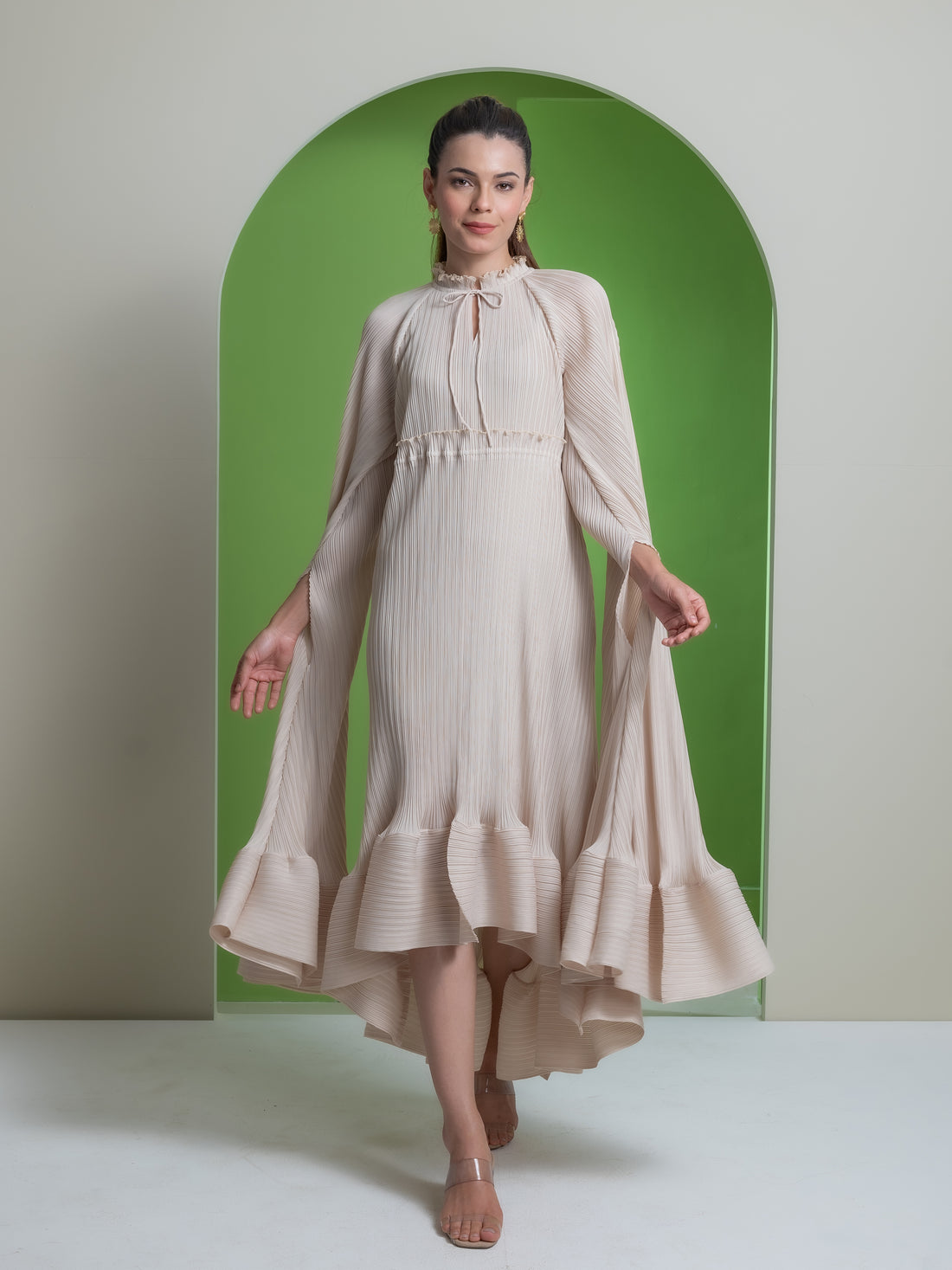 Celestial Pleated Dress