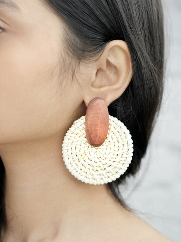 Solea Woven Circle Earrings