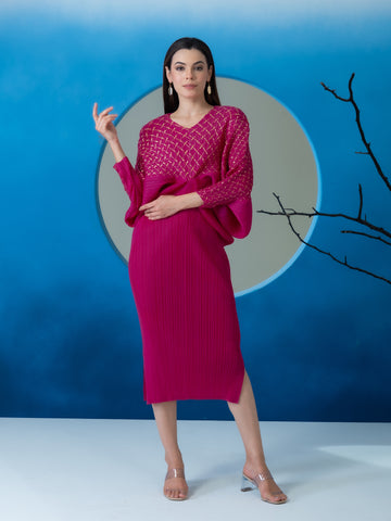 Vivacity Pleated Dress