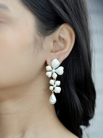 Pearl Blossom Earrings