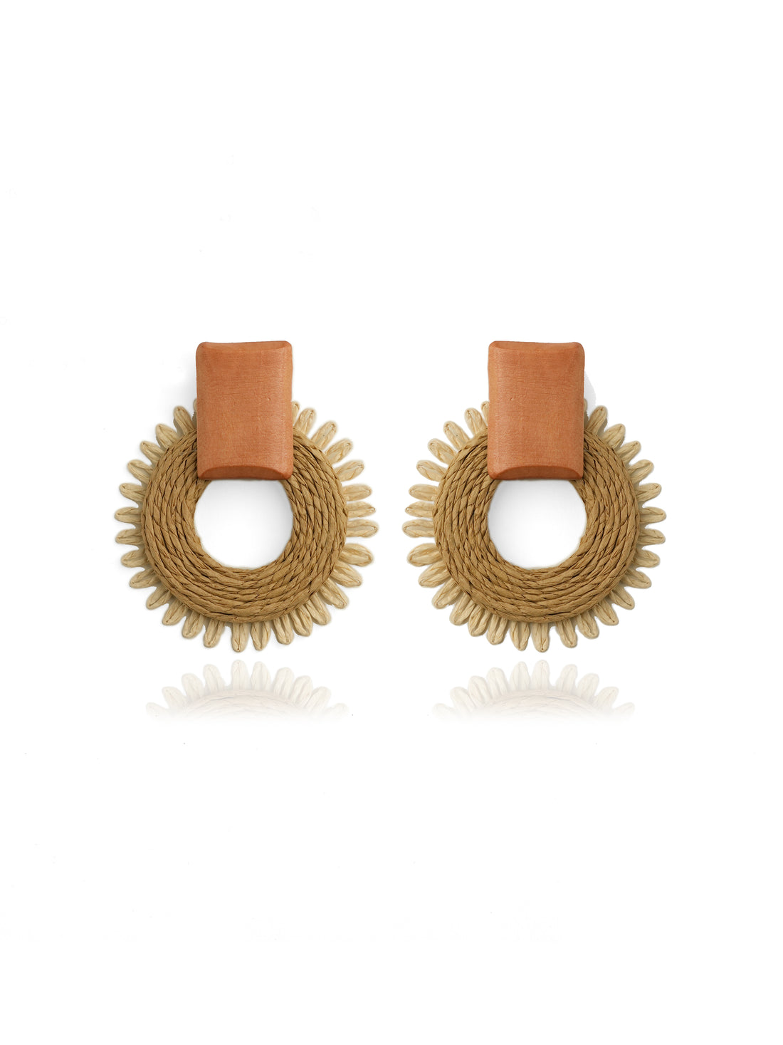 Tangerine Bloom Hoops