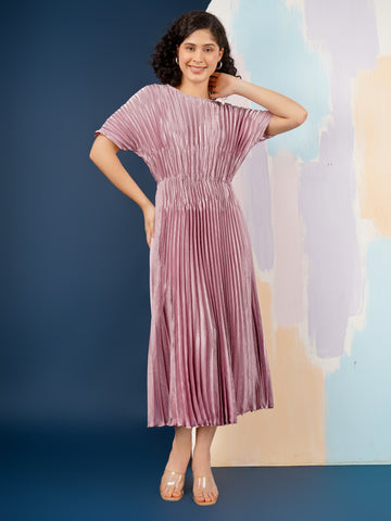 Violet Metallic Dress
