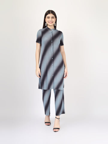 Nora Shaded Pleated Co-Ord Set in Three Colors