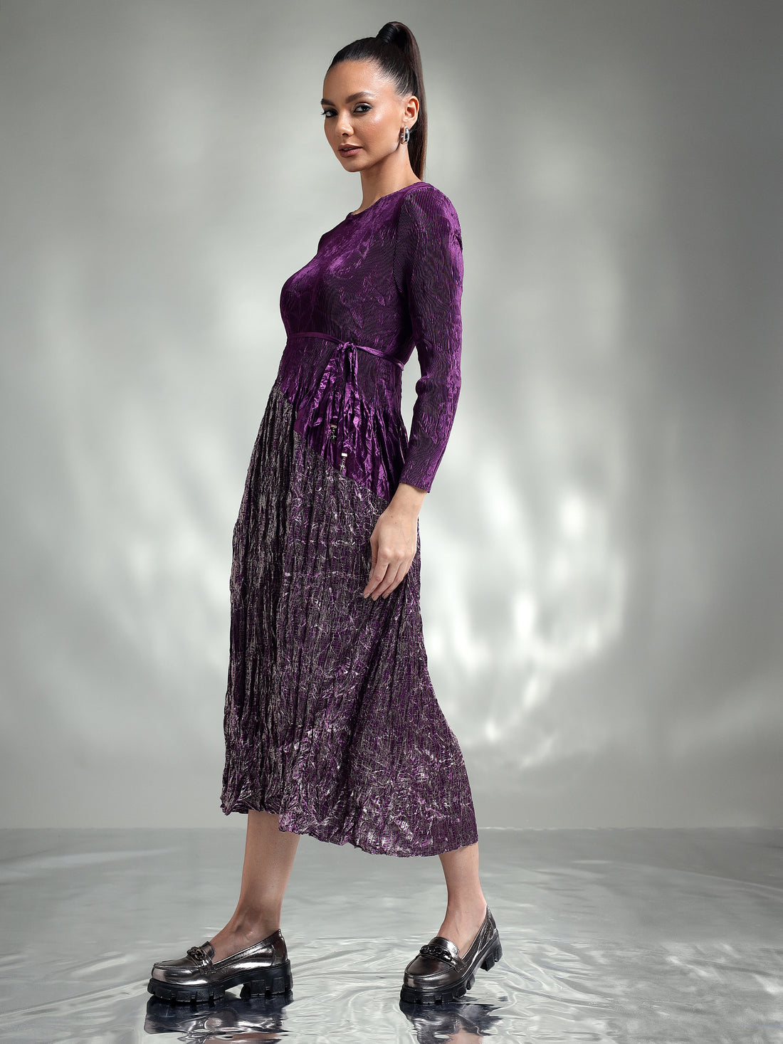 Savina Metallic Dress
