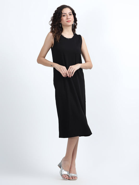 Ava Knit Dress With Attached Chain