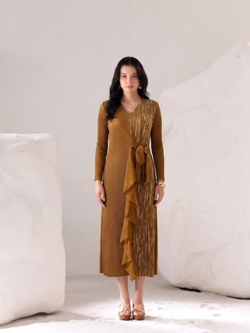 Caela Metallic Dress