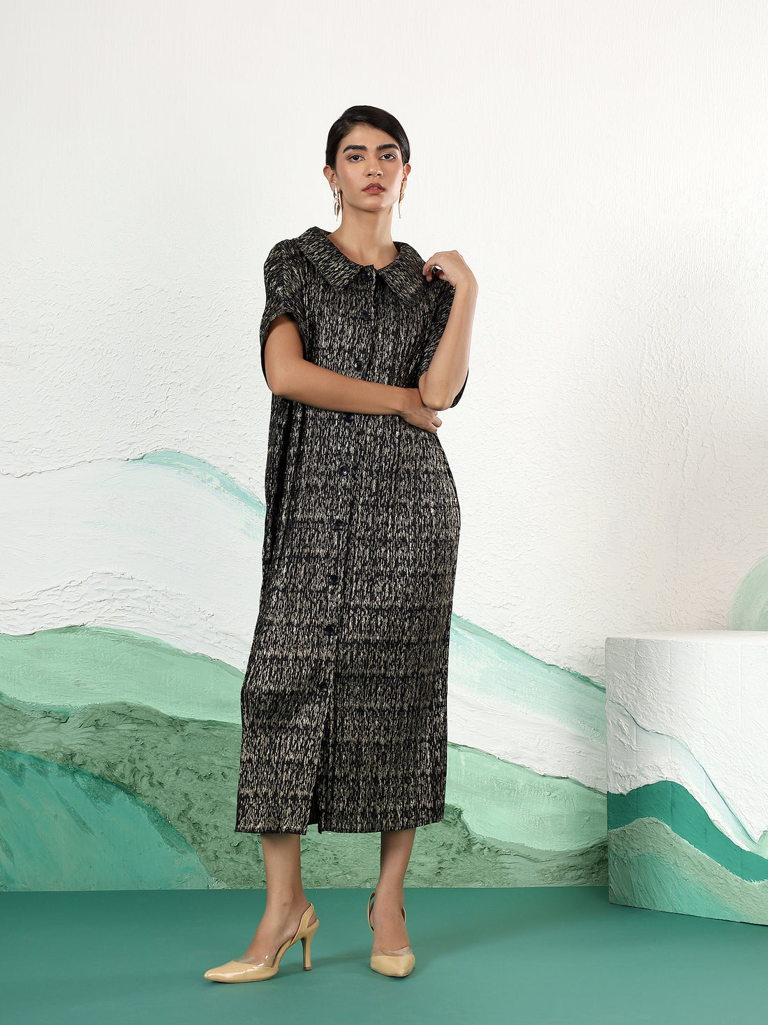 Luxeline Metallic Dress