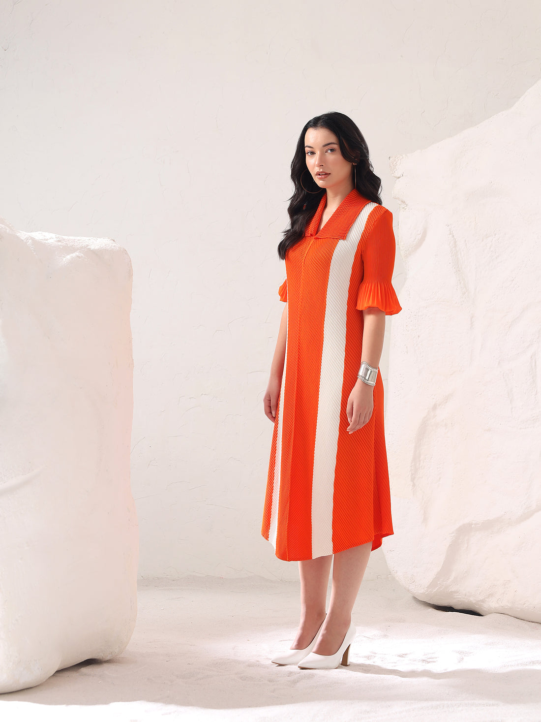 Vertique Pleated Dress