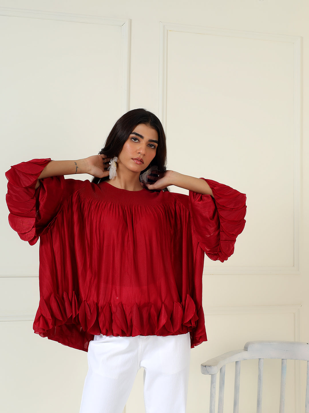 Riva Top in Ruby Red