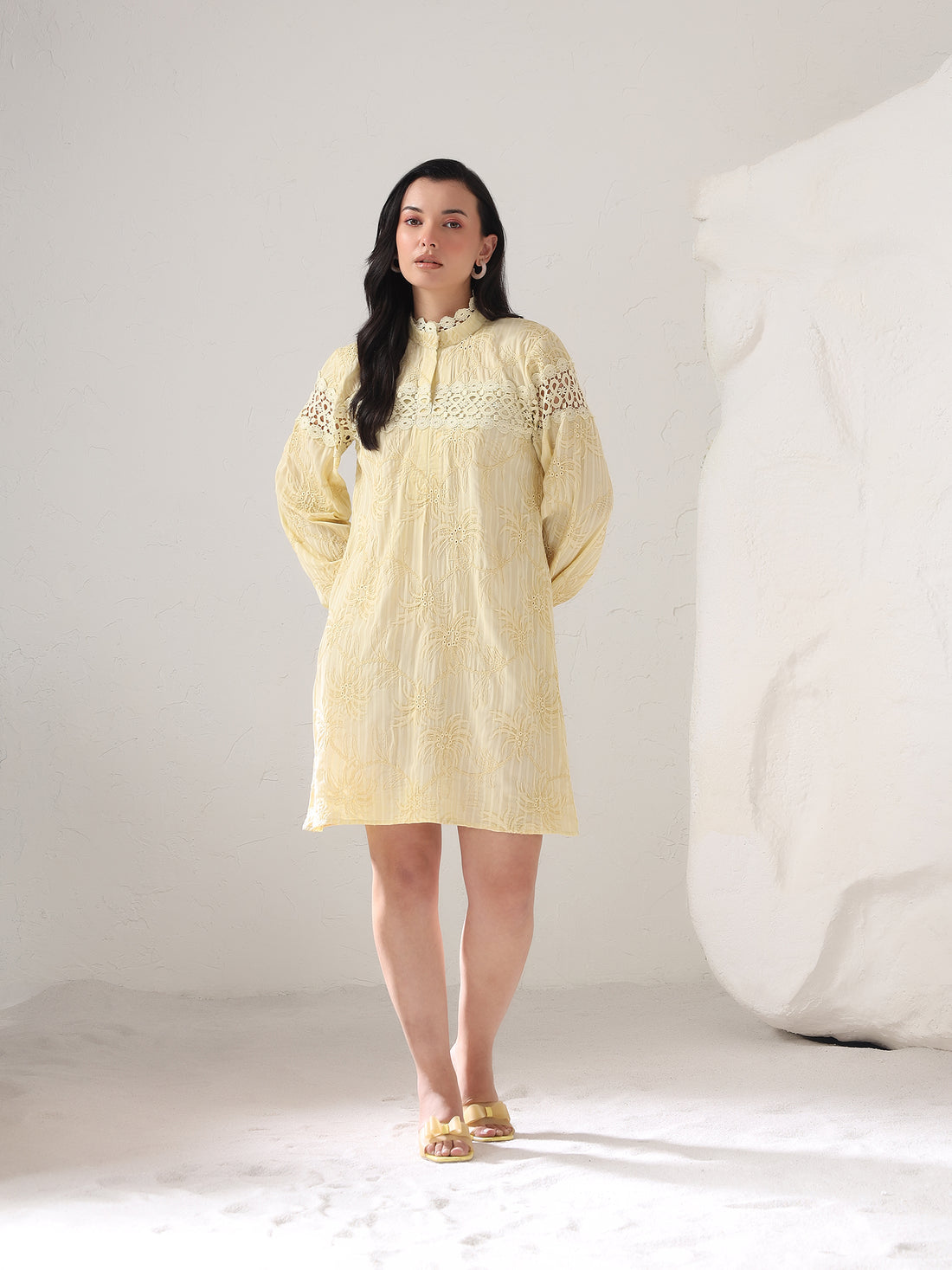 Darby Palm Lace Dress