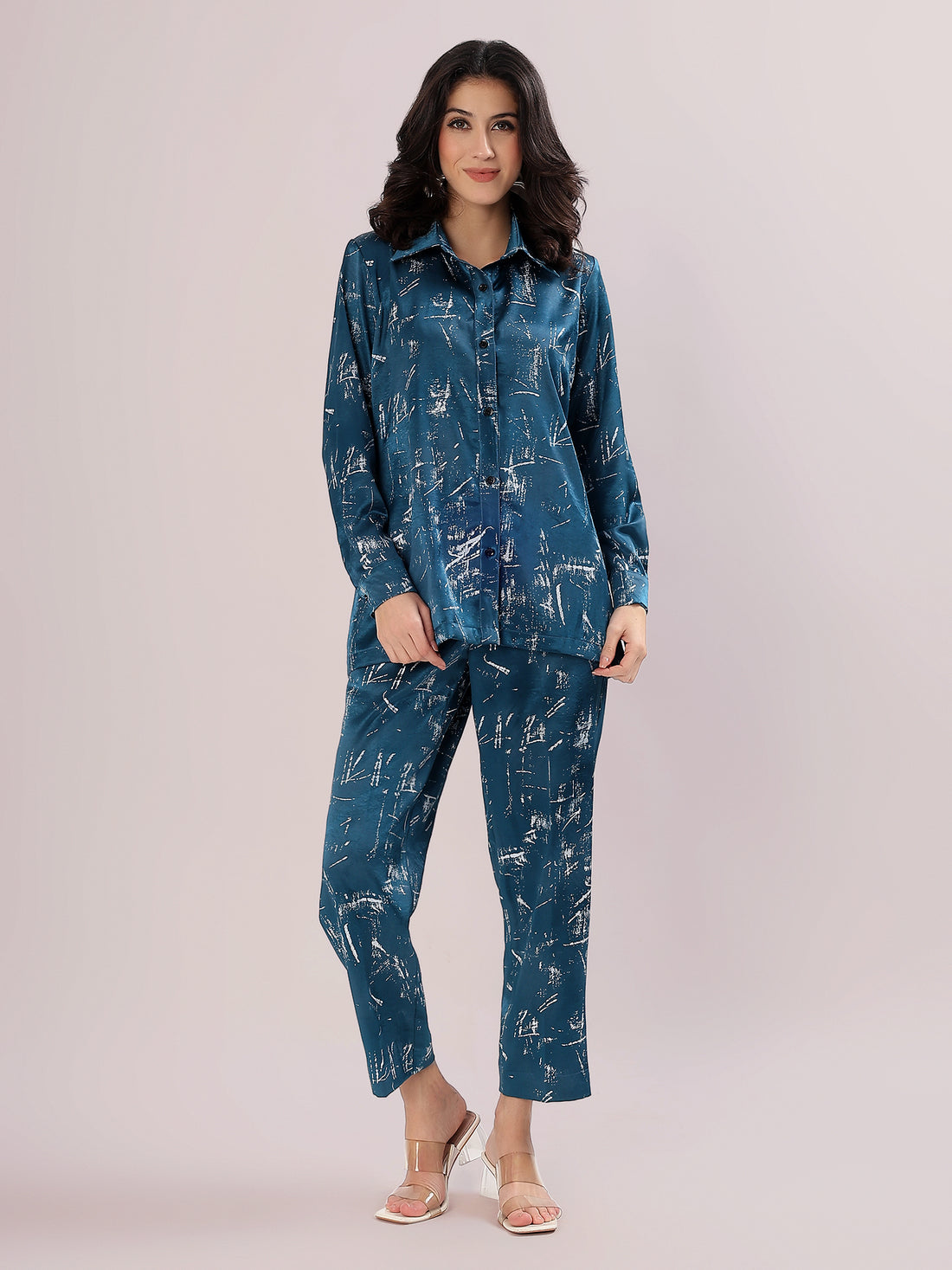 Nayela Metallic Co ord Set