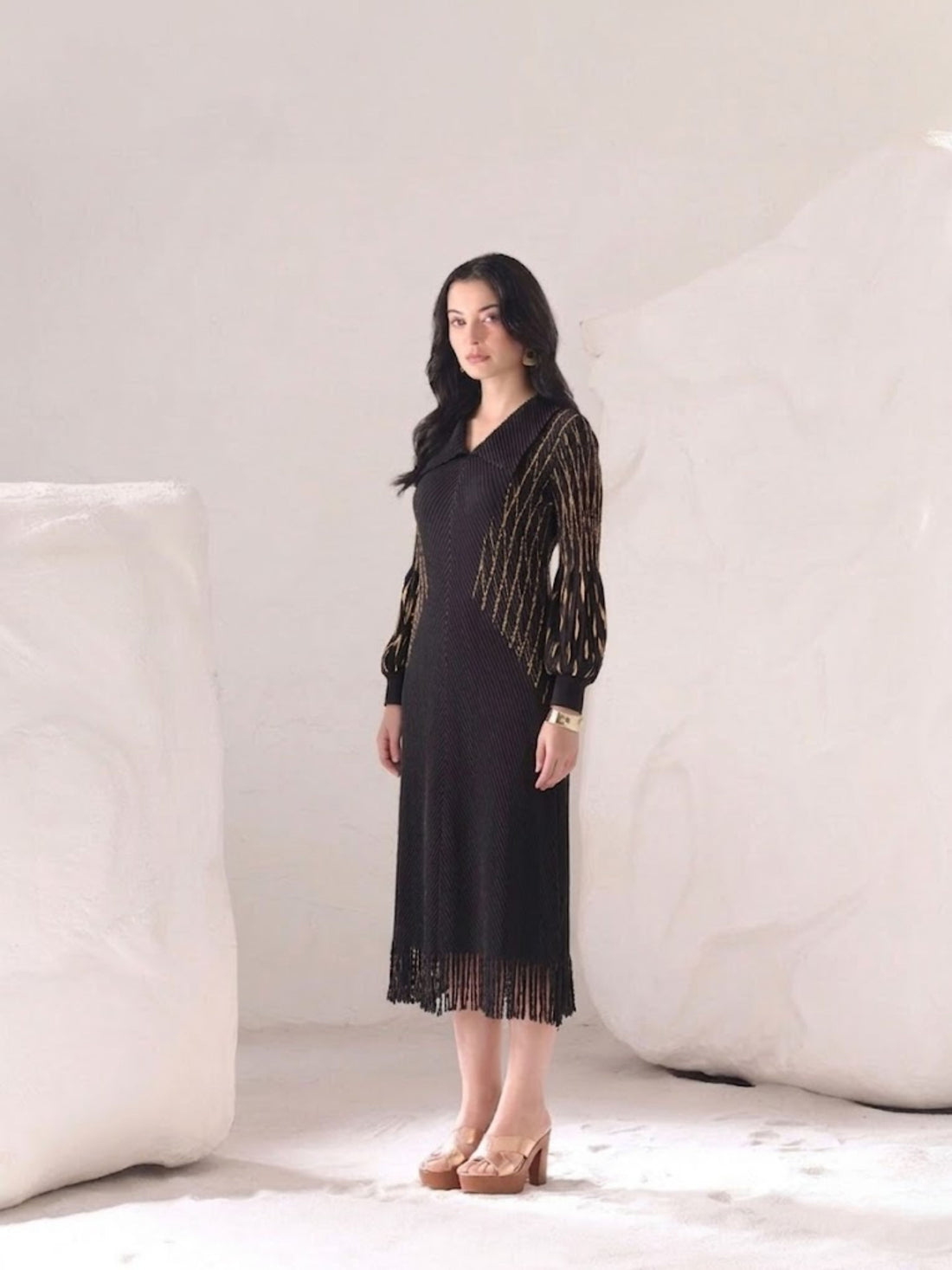Solistice Metallic Dress