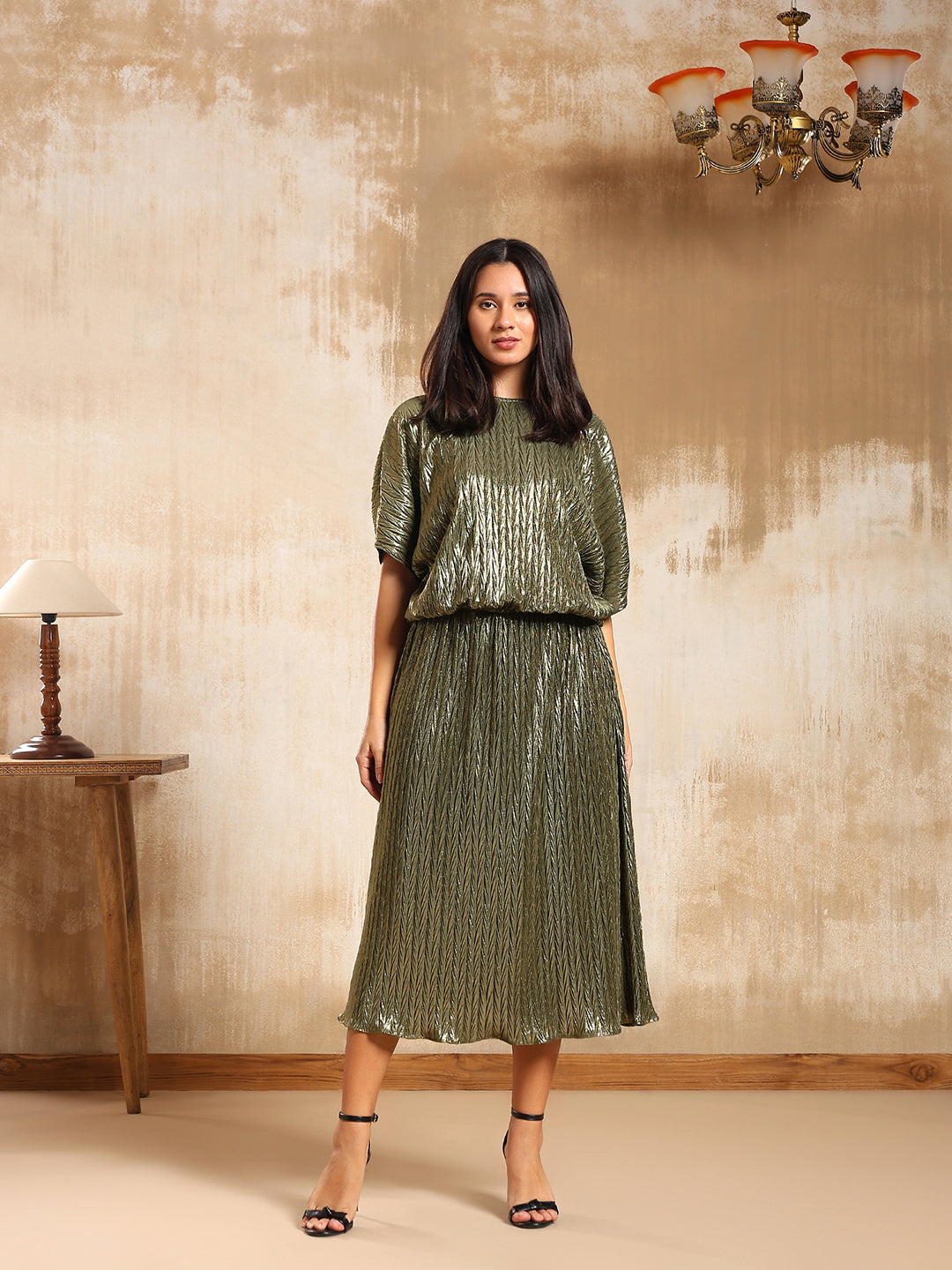 Aurea Metallic Dress