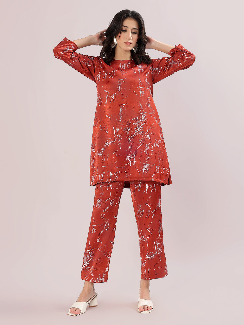 Loren Metallic Co ord Set