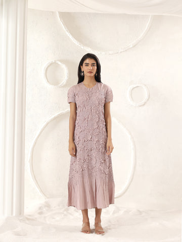 Florette Crinkle Midi Dress