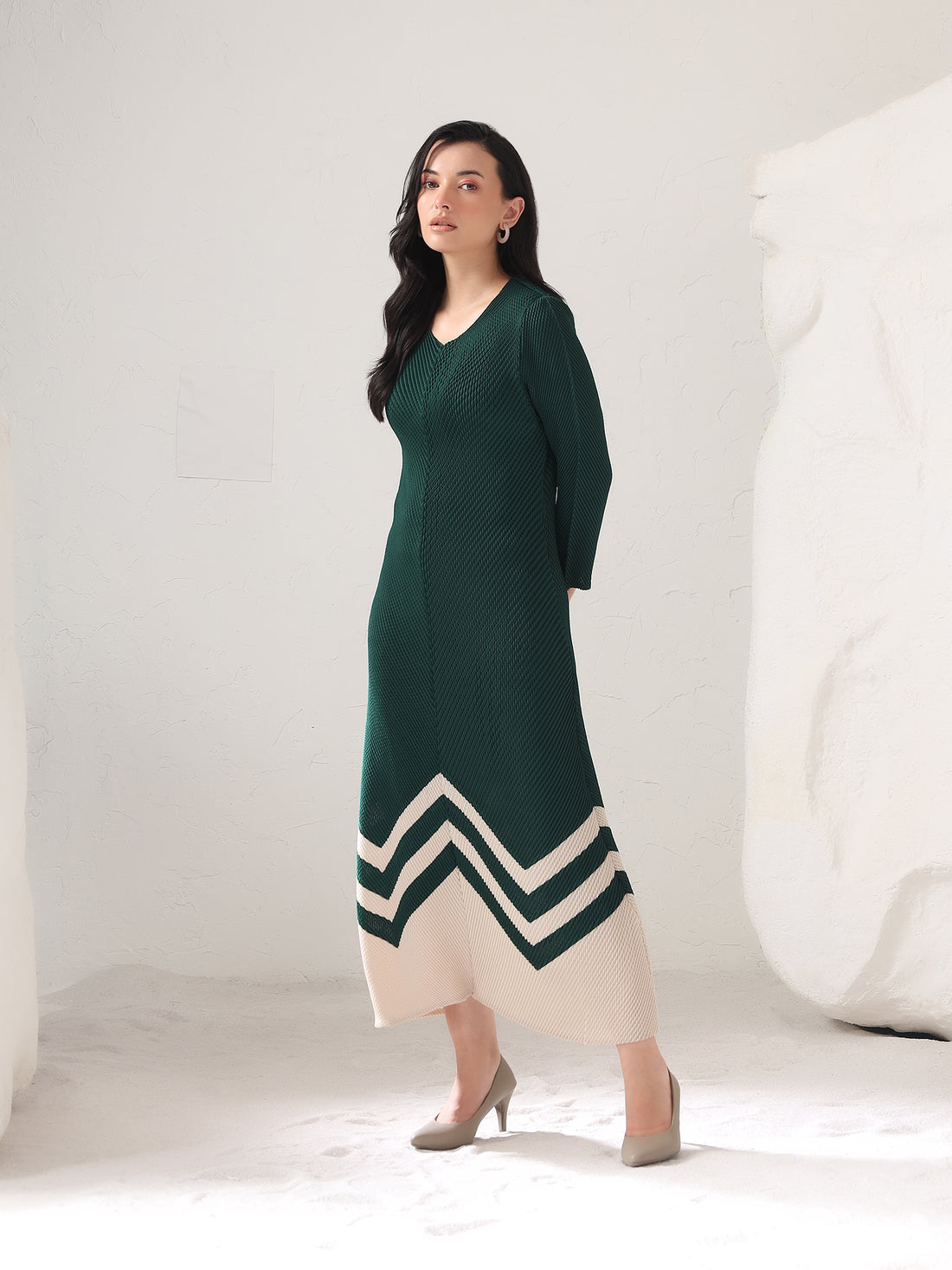Loris Pleated Dress