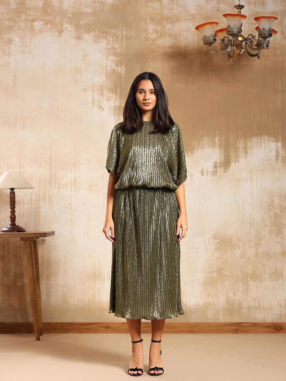Aurea Metallic Dress