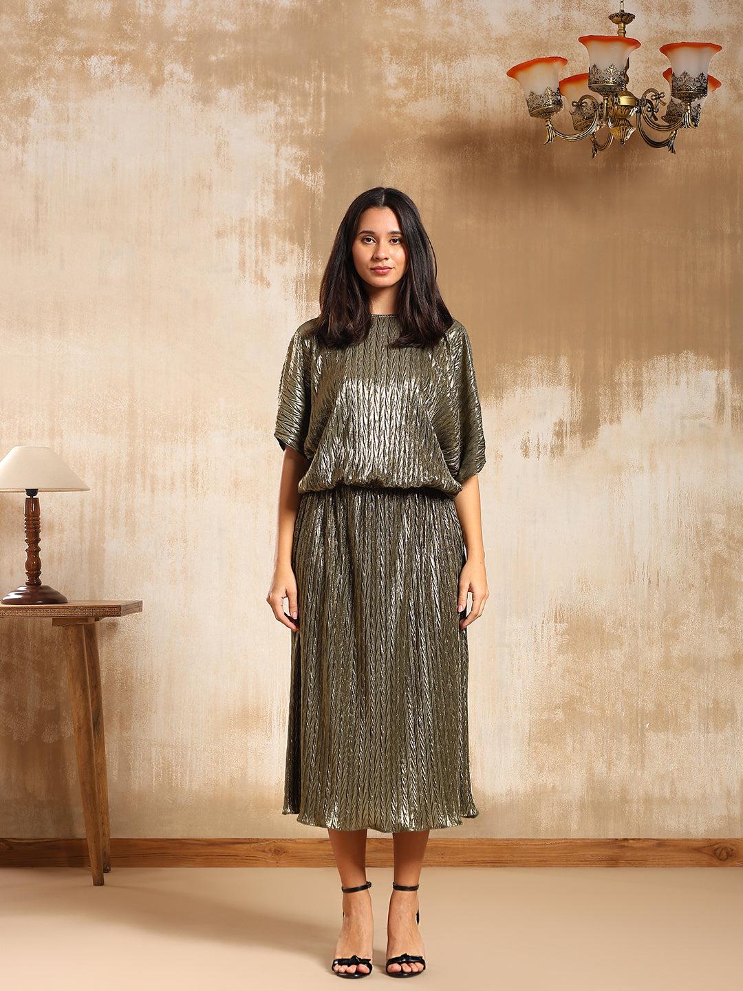 Aurea Metallic Dress