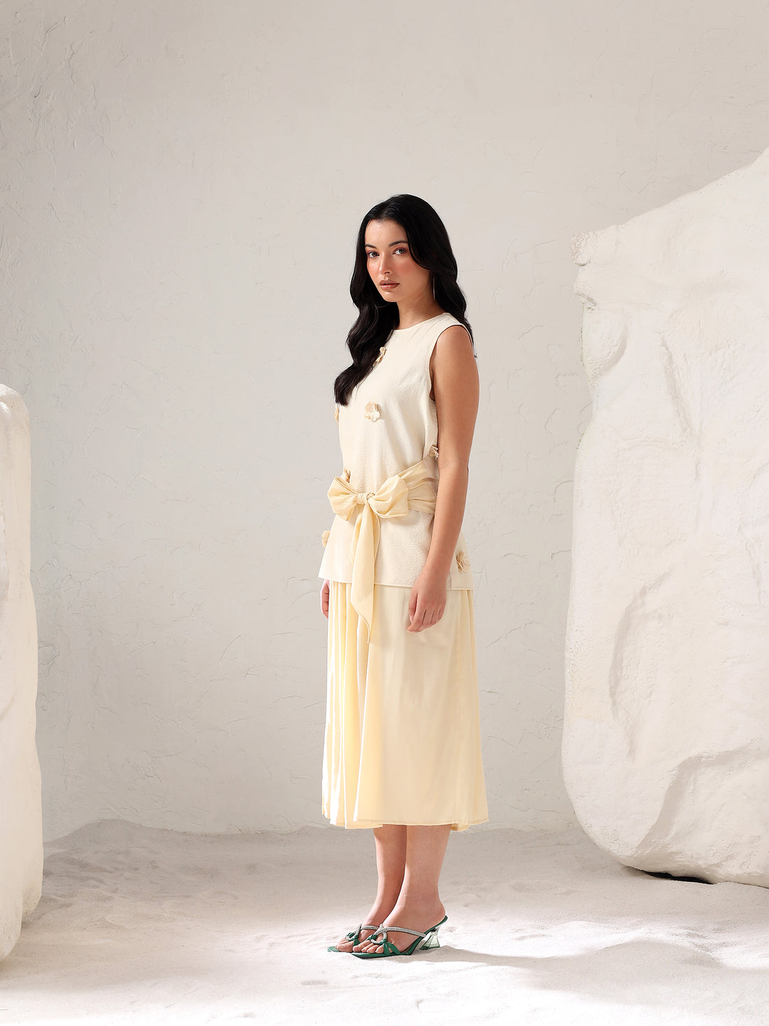 Ivella flower Skirt Set