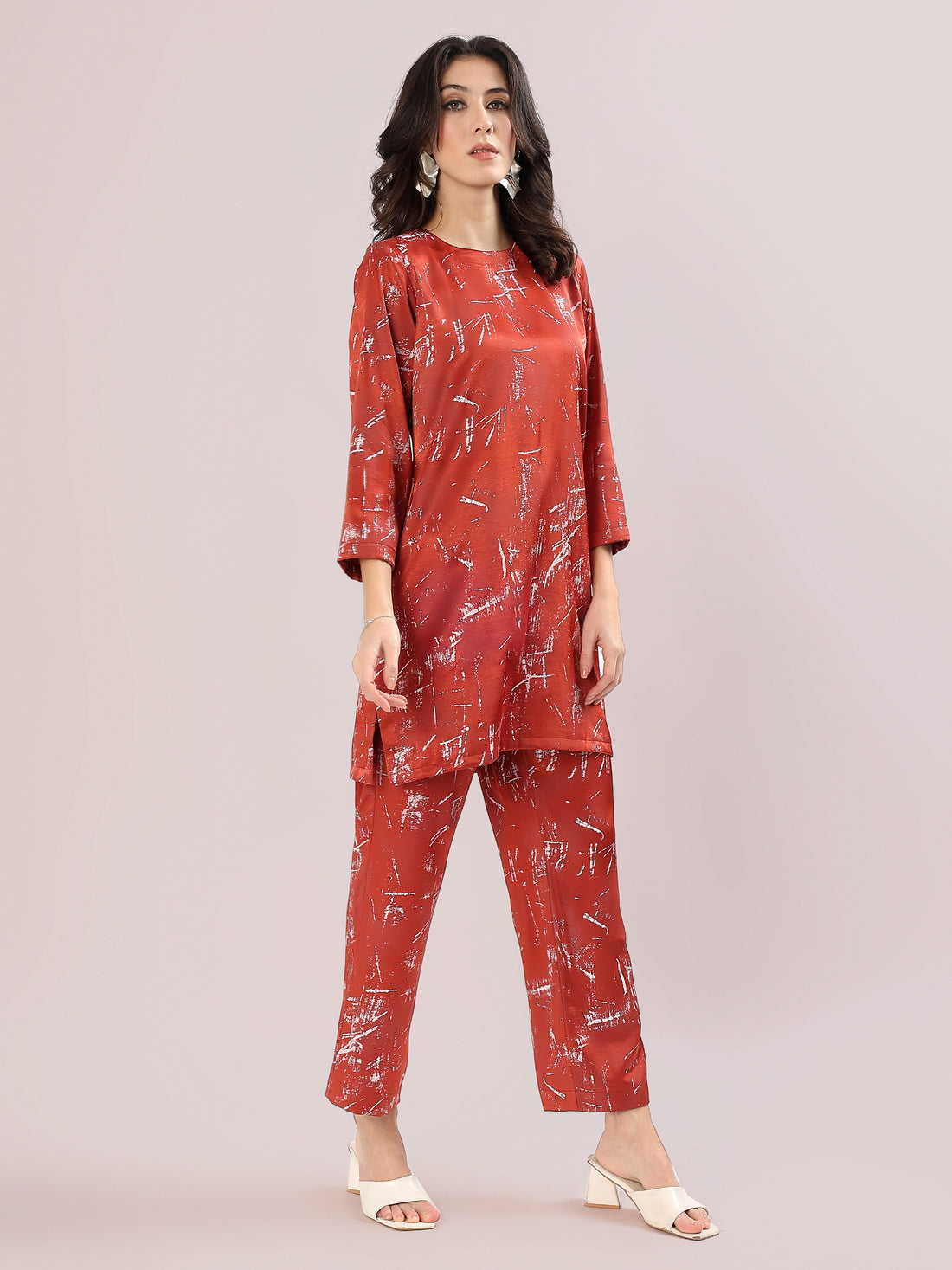 Loren Metallic Co ord Set