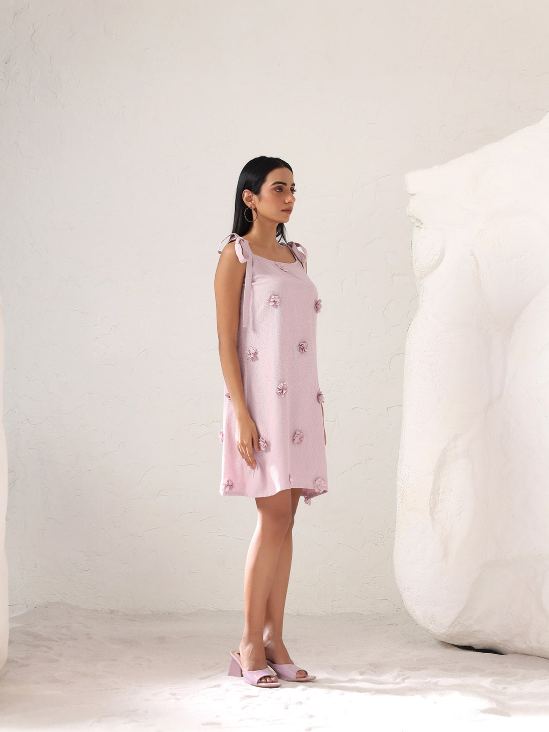 Ivella Flower Tie Dress