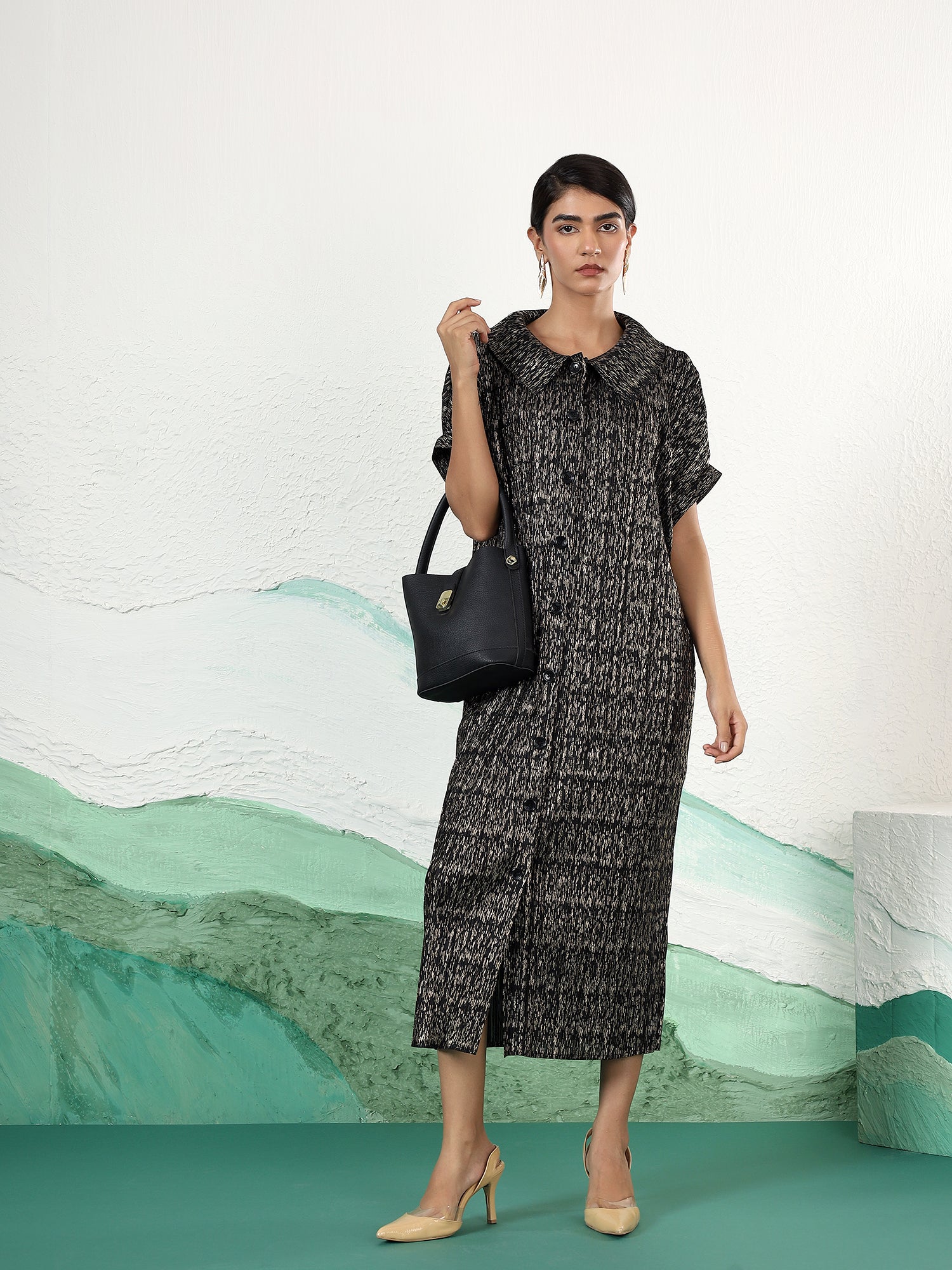 Luxeline Metallic Dress