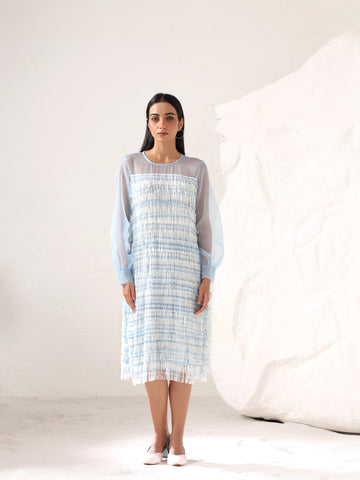 Sky Fringe Dress