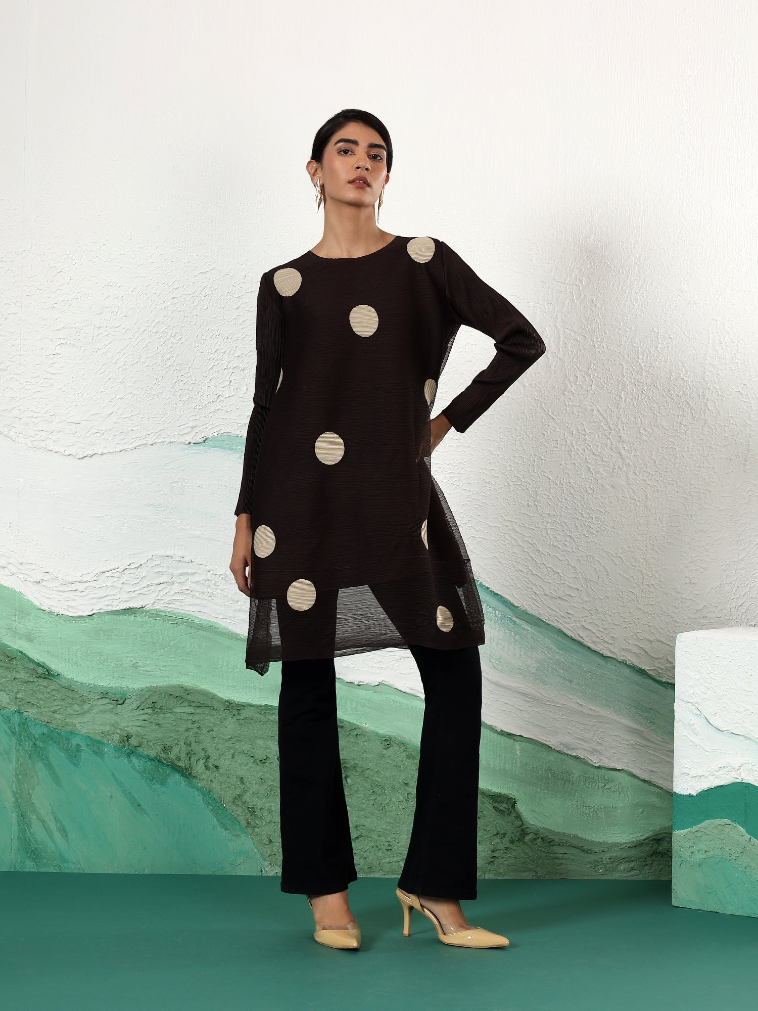 PolkaFlow Tunic