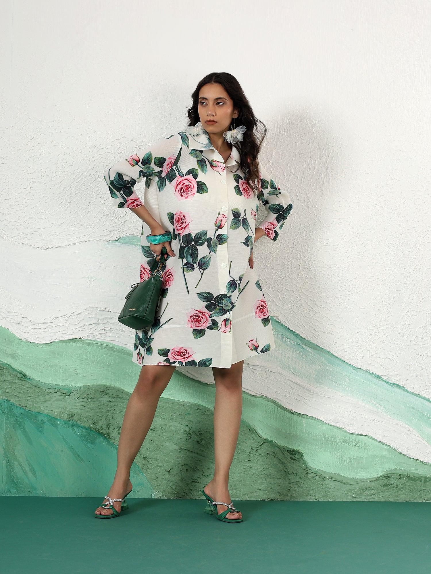The Rose Shirt Dress