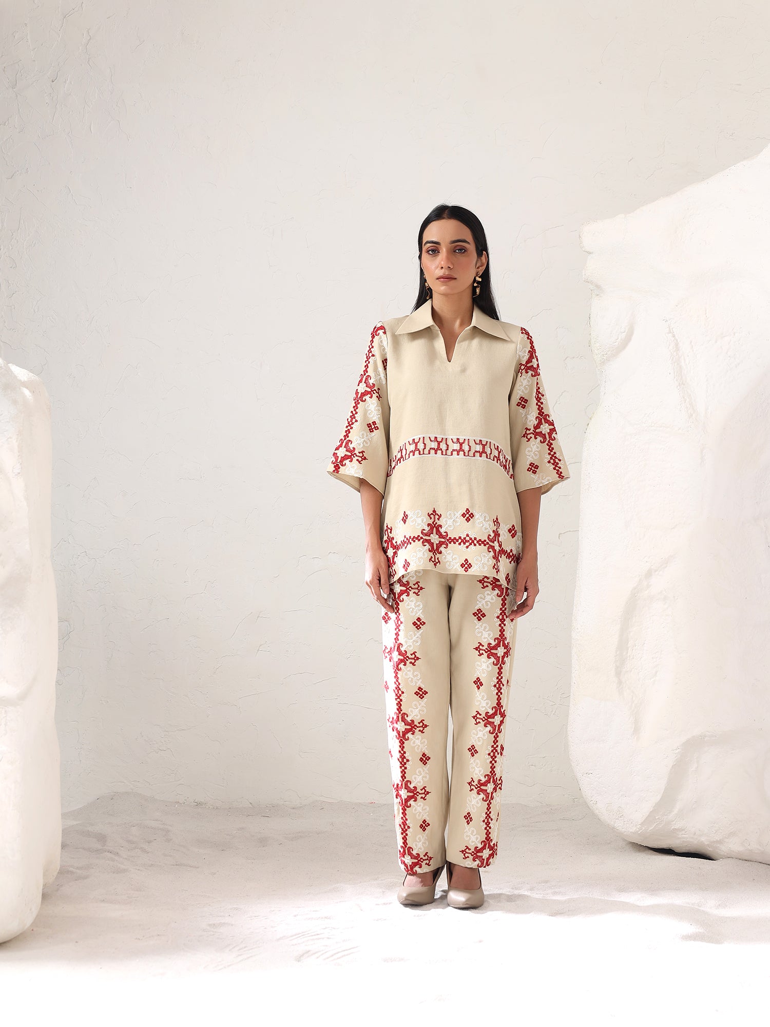 Carlo Embroidered Co-ord Set for Women