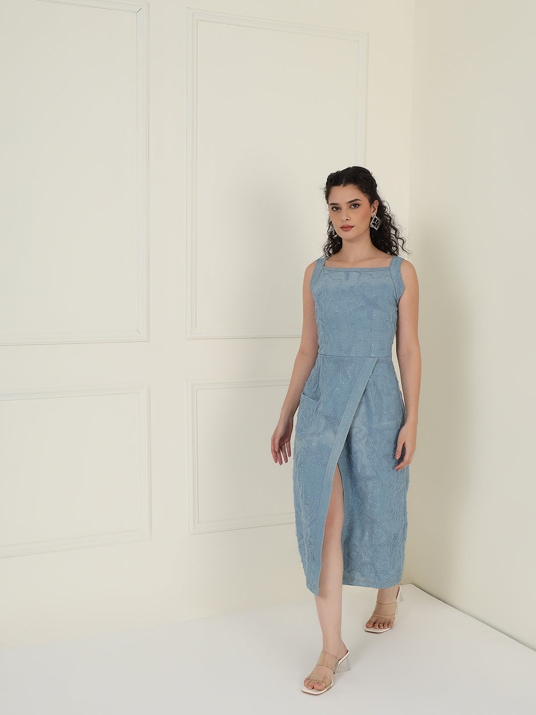 Eden Denim Wrap Dress