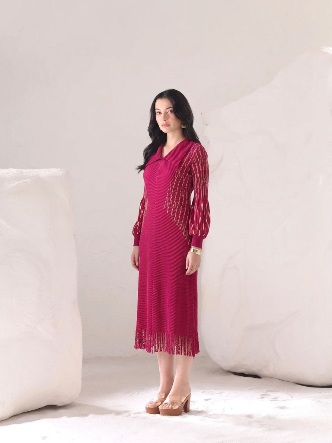 Solistice Metallic Dress