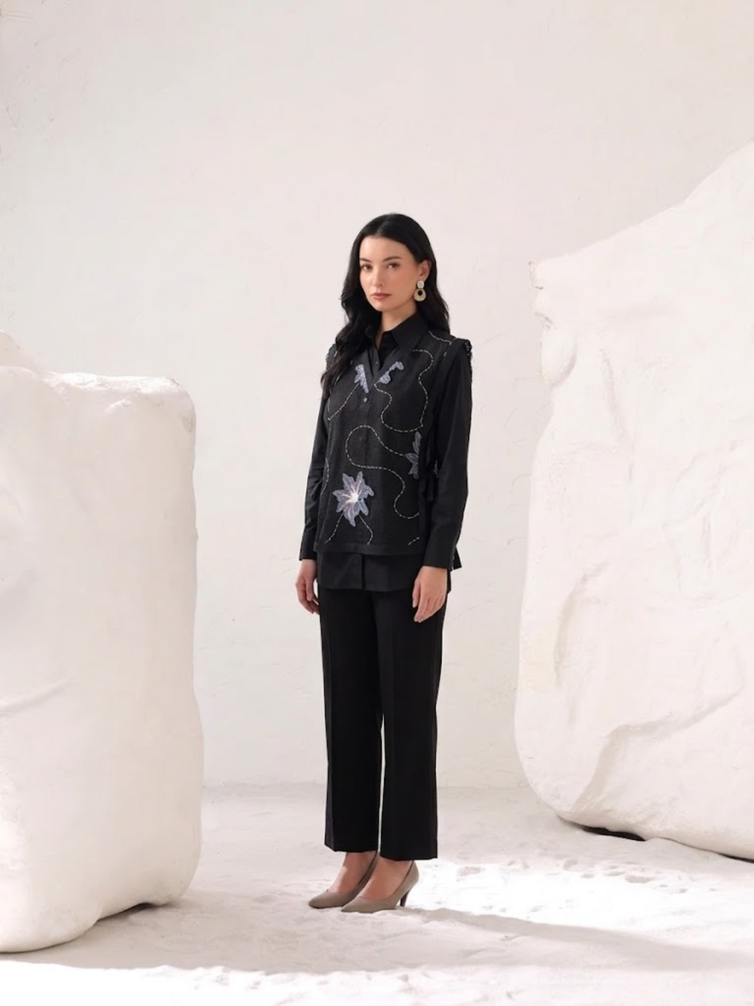 Areca Shirt with Mesh Top