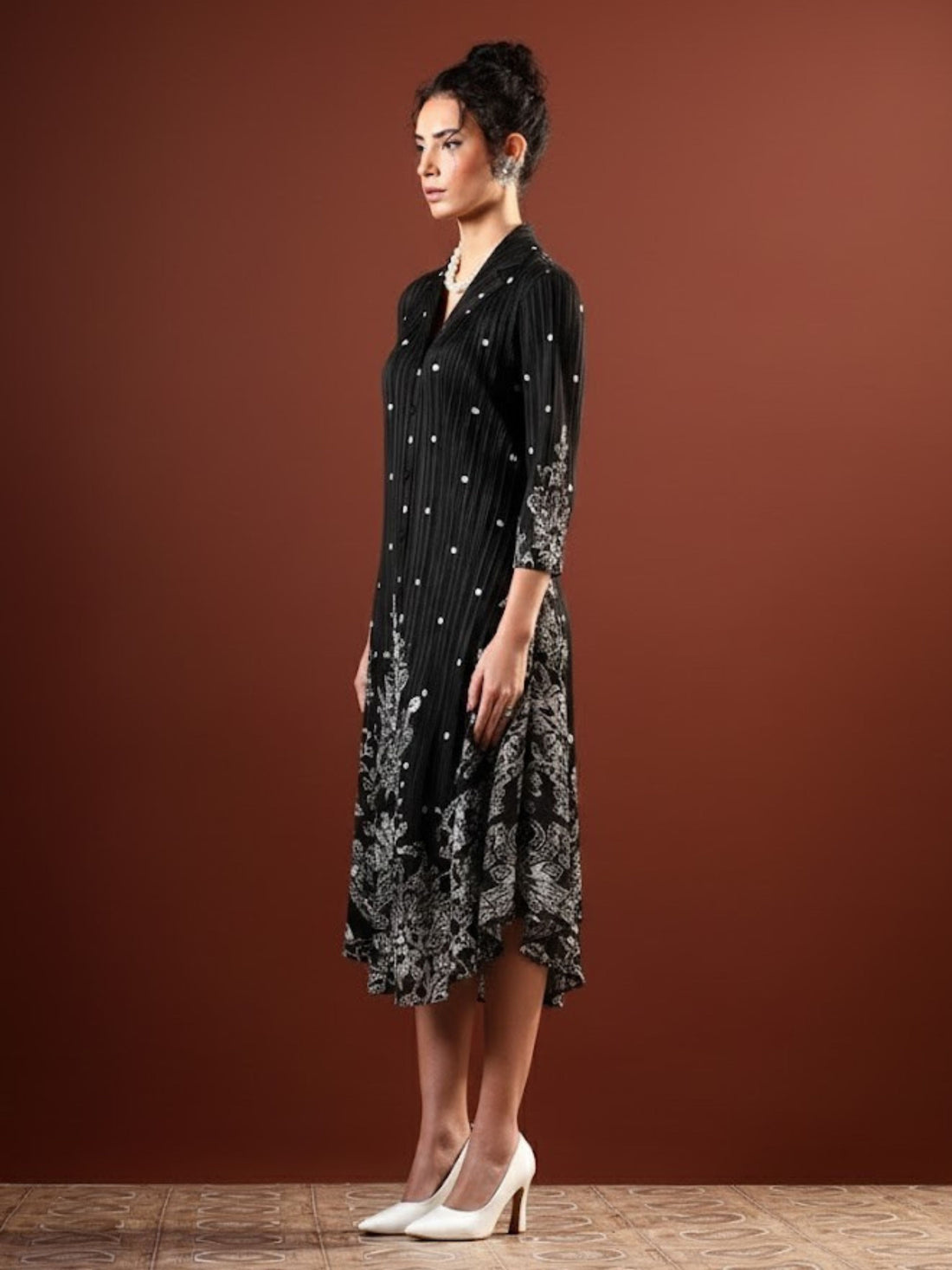 Mira Pleated Dress