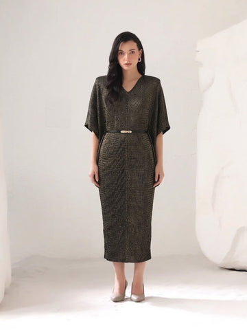 Auric Metallic Dress