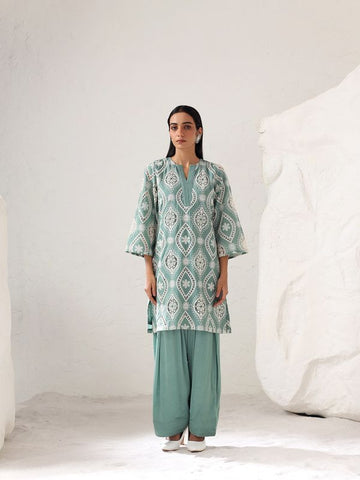 Nacia Cutwork Co ord Set