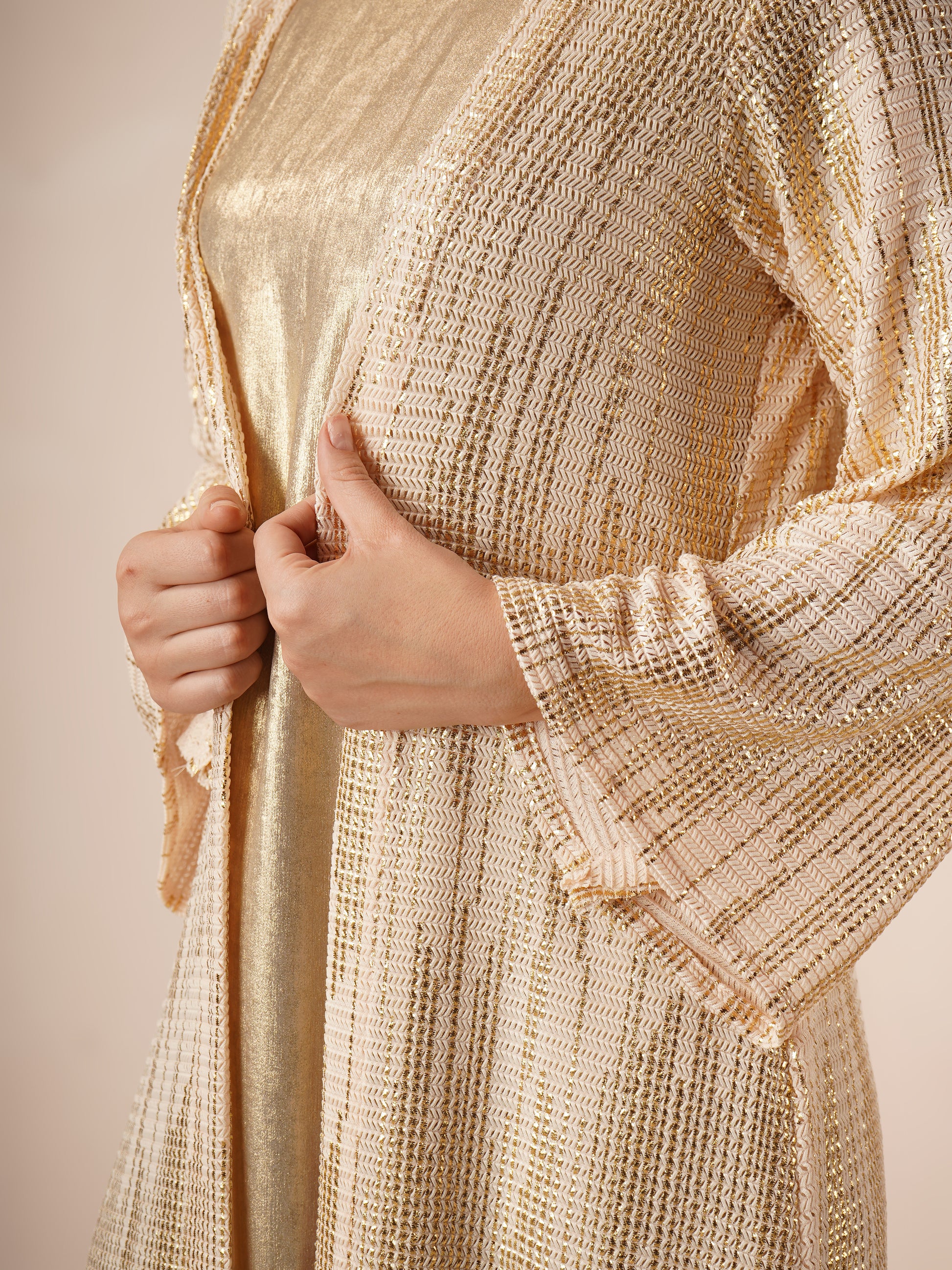 gold jacket for dress Andra Jacket, S / Gold Multi