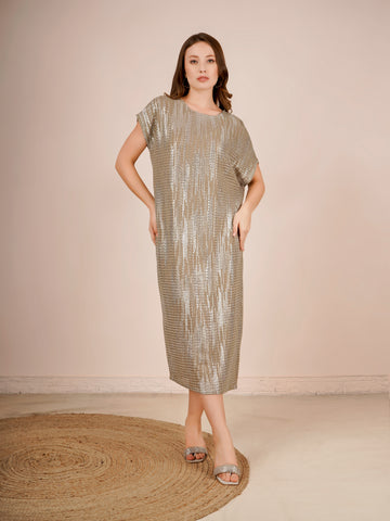 Ruby Dress In Silver Color